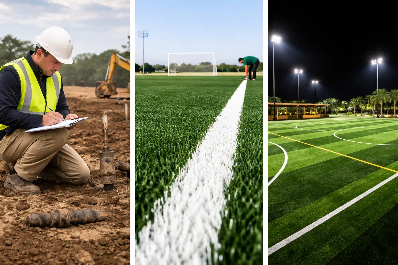 تجهيز ملاعب في السعودية