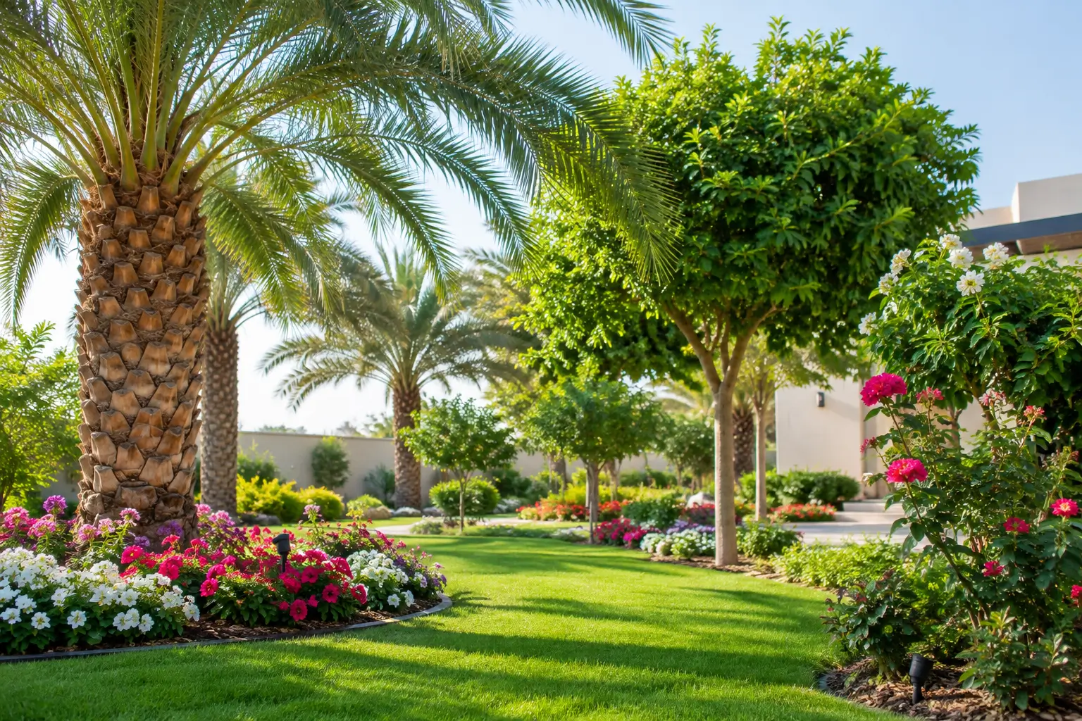 زراعة الأشجار والنخيل والزهور
